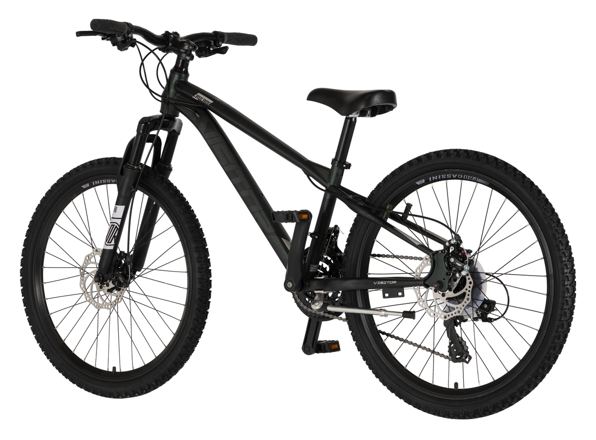 BICIKL JUNIOR 24 VISITOR CASCADE 24" AMORTIZER 12" DISK DUPLI 21 BRZINA 142-165CM (S) KAMELEON