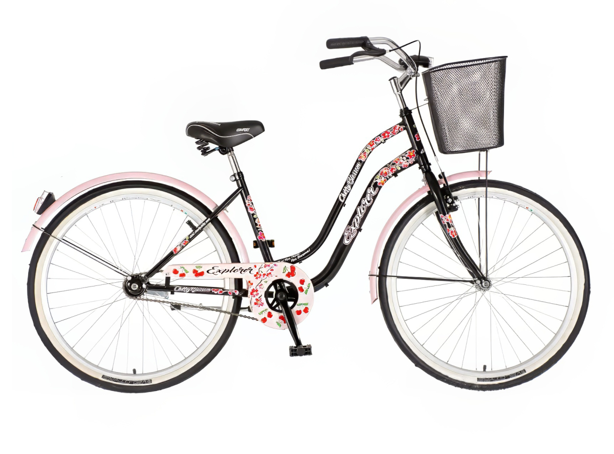 Fashion bicikla explorer crno roza-lad261kk