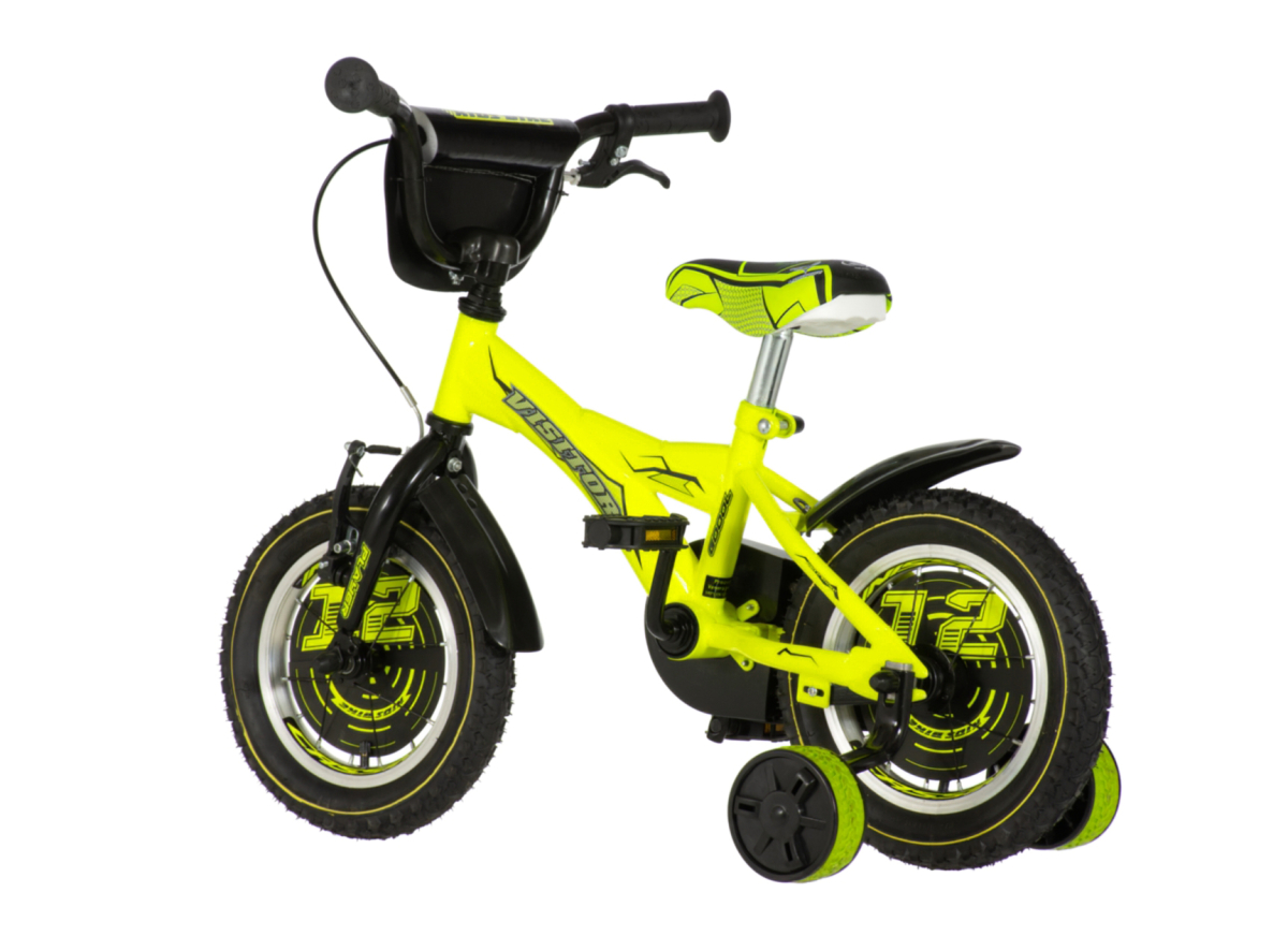 Bicikl Visitor Player 12" neon žuto crni