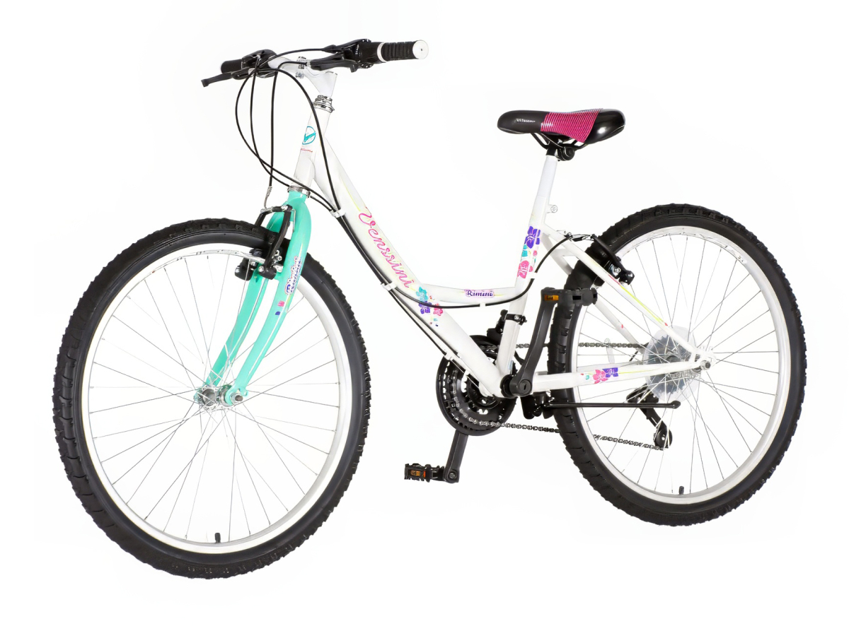 Bicikl Venssini Parma 24" belo tirkiz