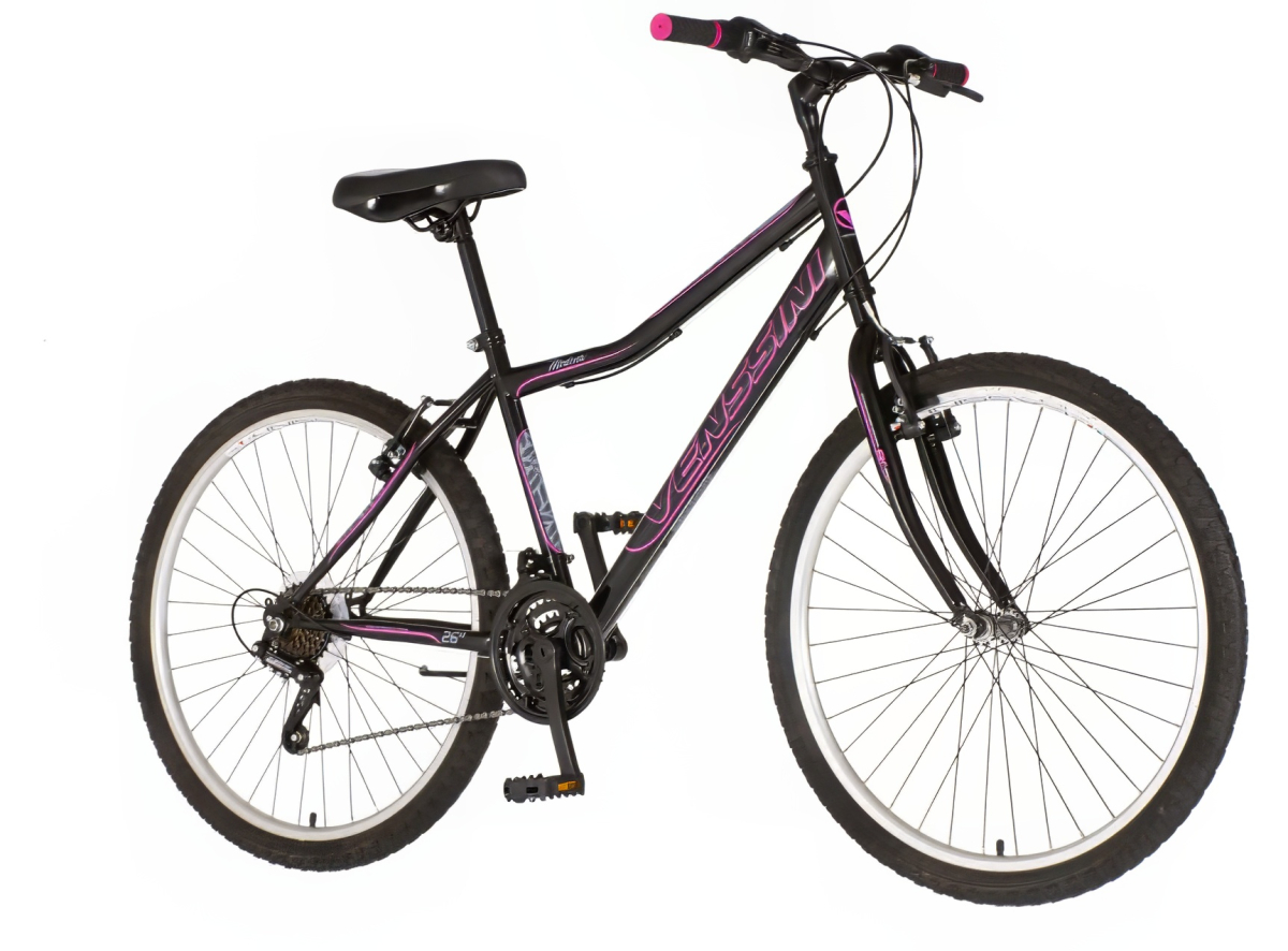 BICIKL MTB VENSSINI MODENA 26" 17" V-BRAKE  18 BRZINA 158-175CM (M) CRNO ROZE