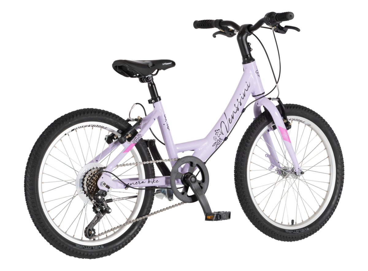 BICIKL JUNIOR 20 VENSSINI PARMA ALU 20" ALU 12" V-BRAKE 6 BRZINA 132-155CM (XS) LJUBIČASTI SJAJ UV