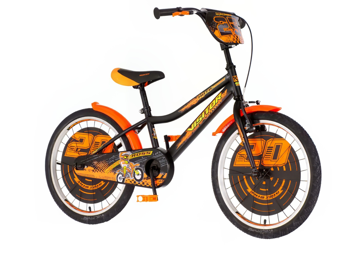 Bicikl Visitor Moto cross 20" crno narandžasti