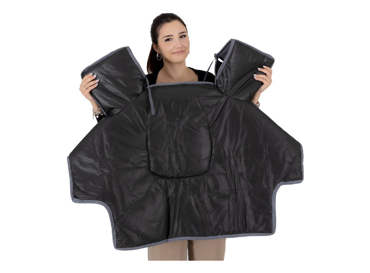 EB.JAKNA, VETROVKA CRNA, ZA VOŽNJU E-SKUTERA