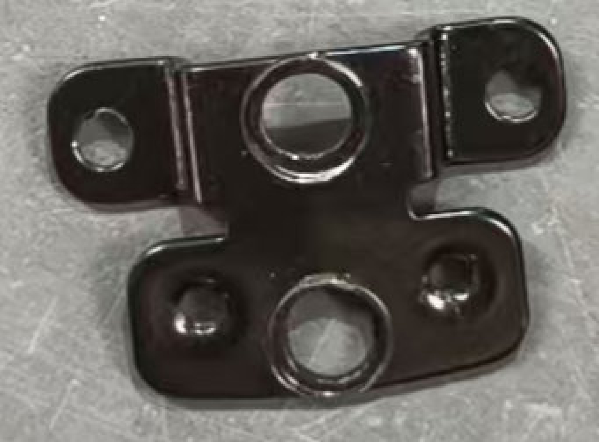 Headlight fixing iron sheet