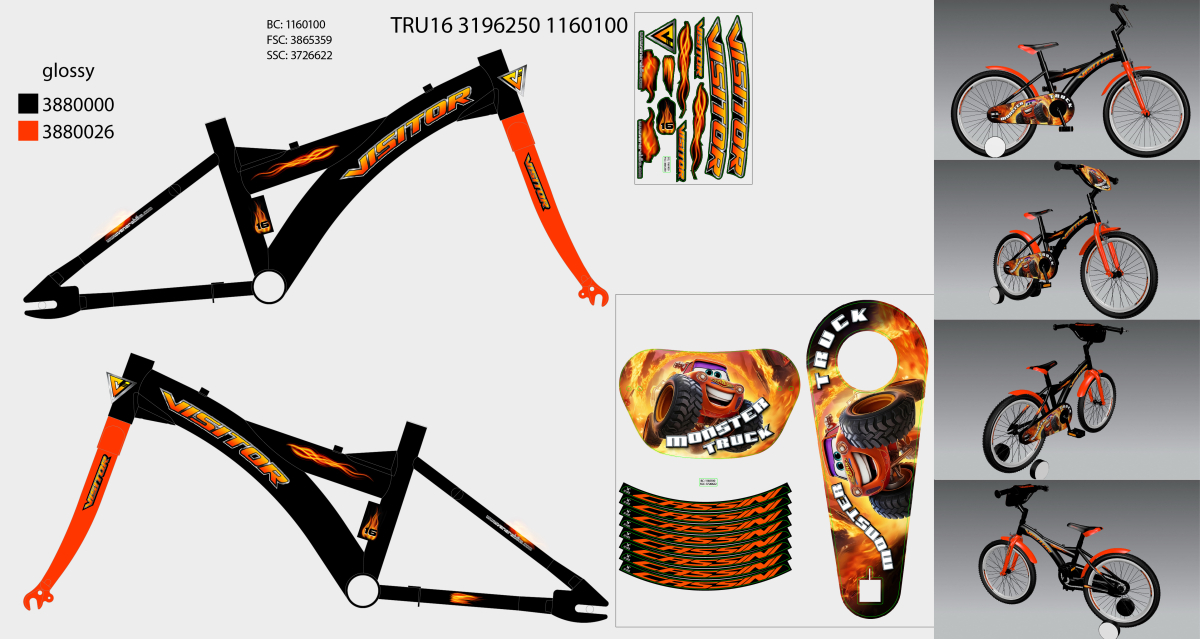 NAL.P.RAM.VEN STICKER TRU162DMTVKK/24AR5P1/16"9"