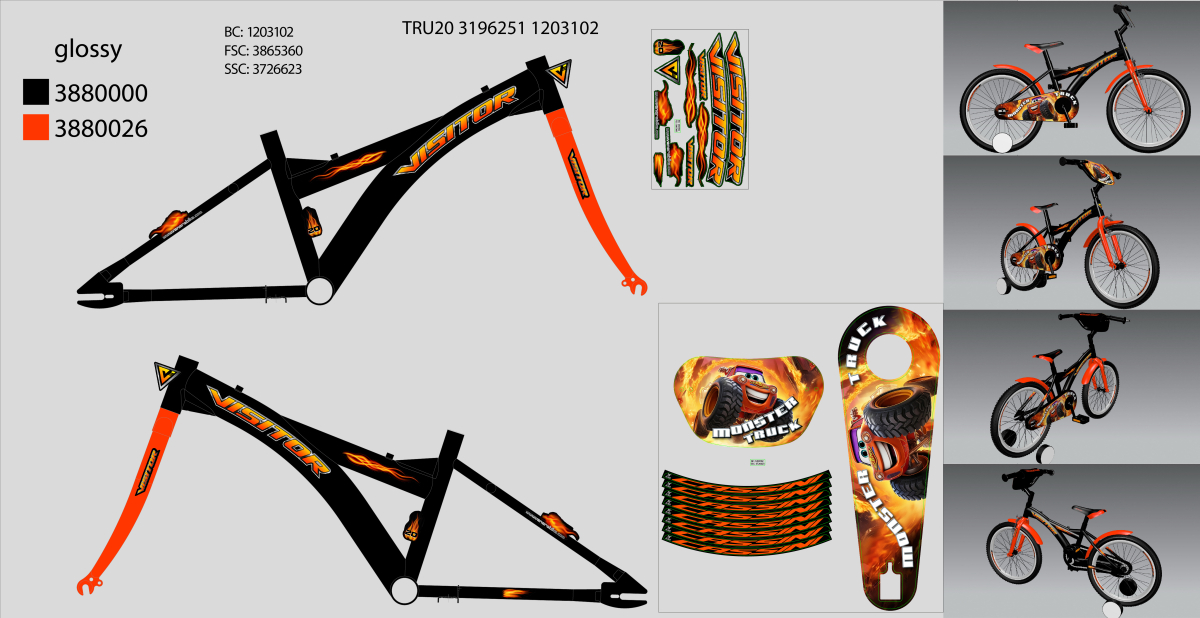 NAL.P.RAM.VEN STICKER TRU202DMTVKK/24AR5P1/20"10"