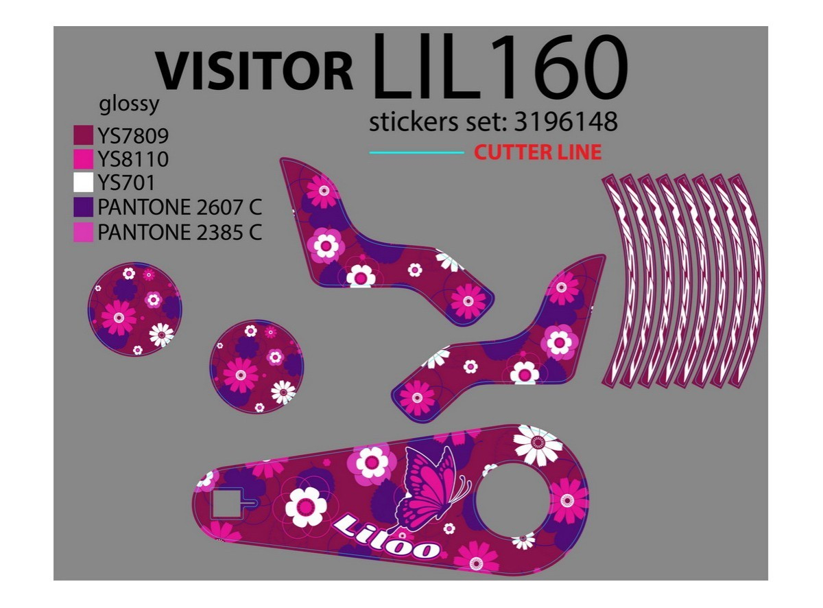 NAL.P.VEN LIL160 LILOO 16 SET NALEPNICA 2020