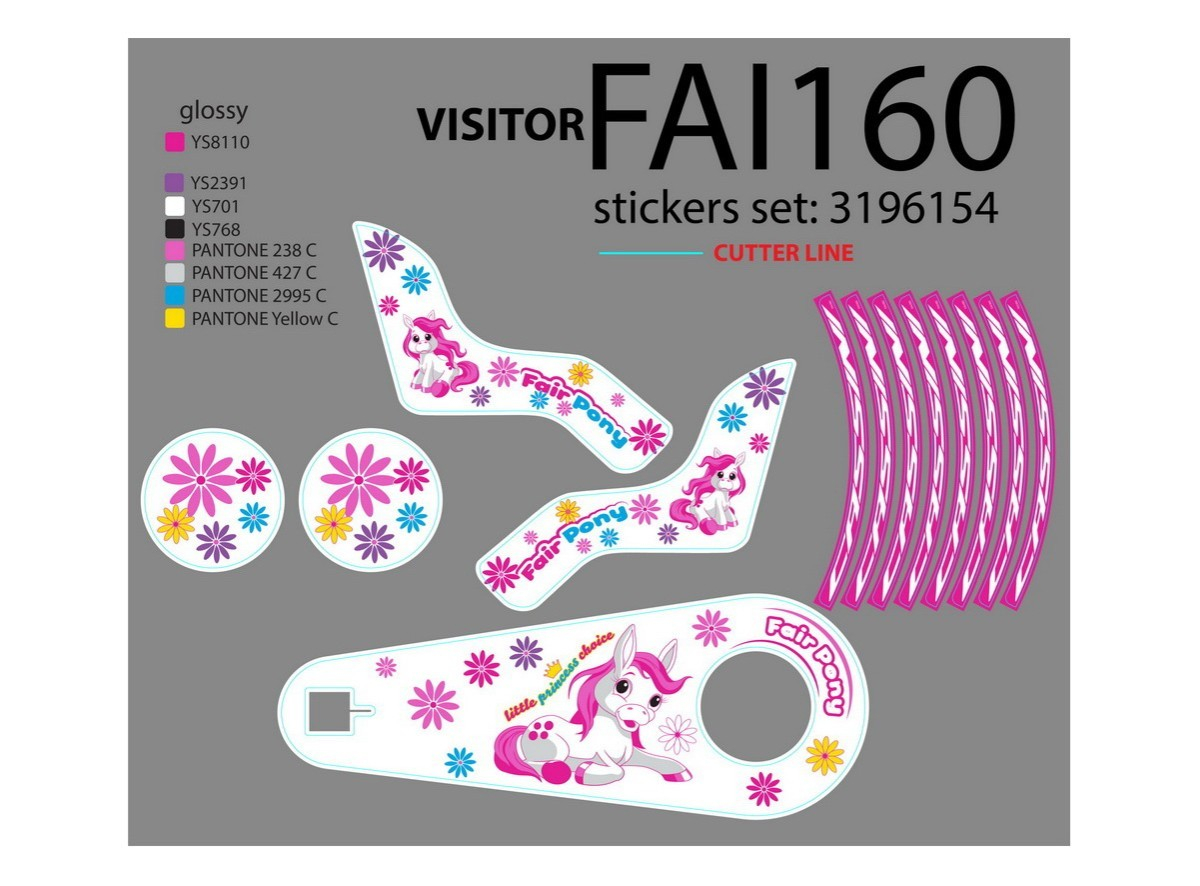 NAL.P.VEN FAI160 FAIR PONY 16 SET NALEPNICA 2020