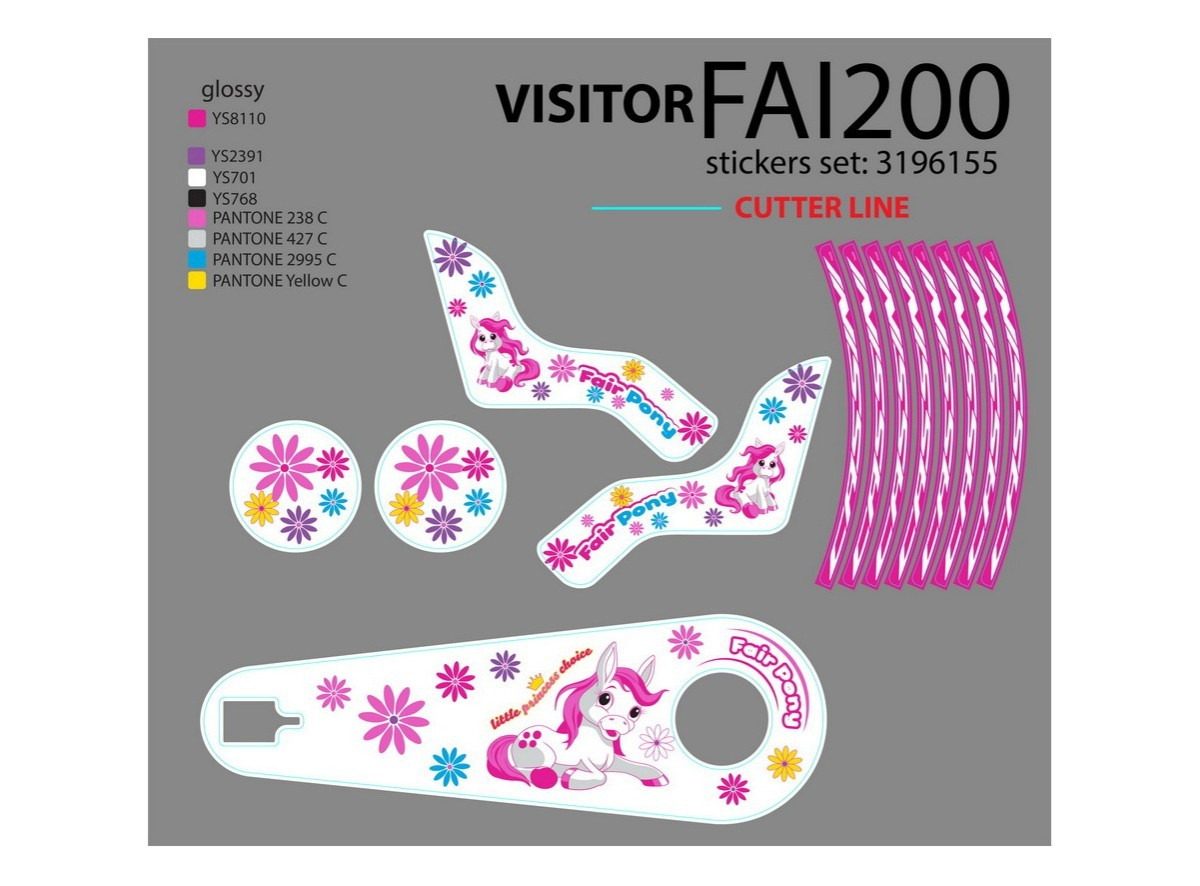 NAL.P.VEN FAI200 FAIR PONY 20 SET NALEPNICA 2020