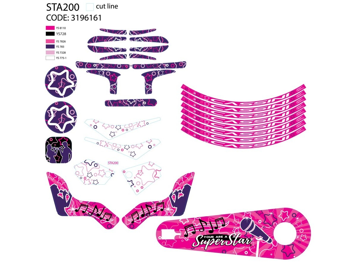 NAL.P.VEN TA200 SUPER STAR 20 SET NALEPNICA 2020