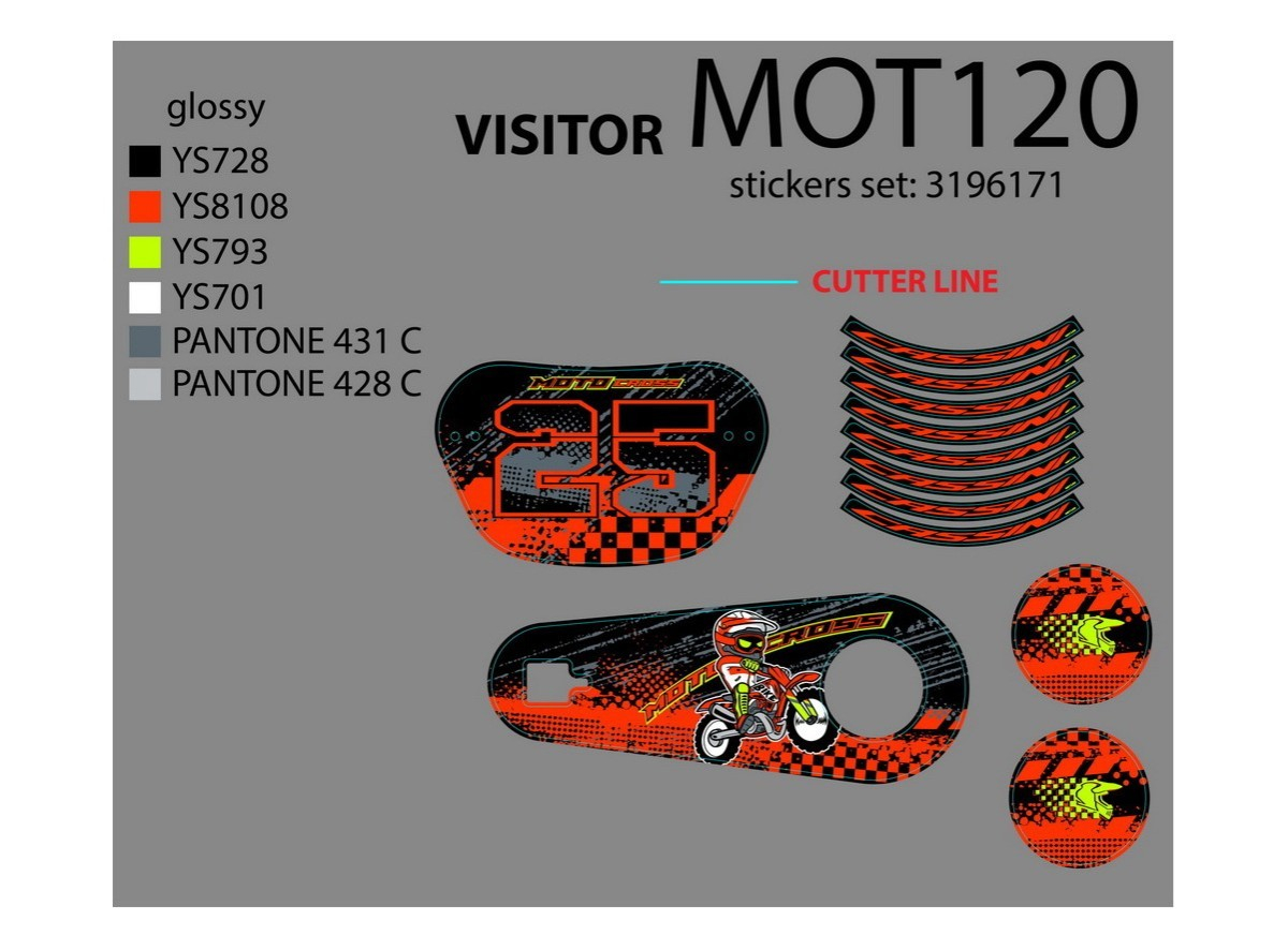 NAL.P.KIN MOT120 MOTO CROSS 12 SET NALEPNICA 2020