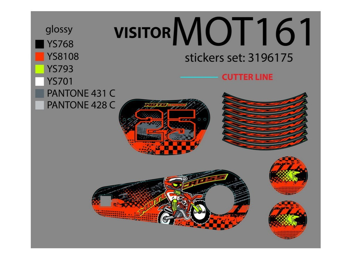 NAL.P.KIN MOT161 MOTO CROSS 16 SET NALEPNICA 2020