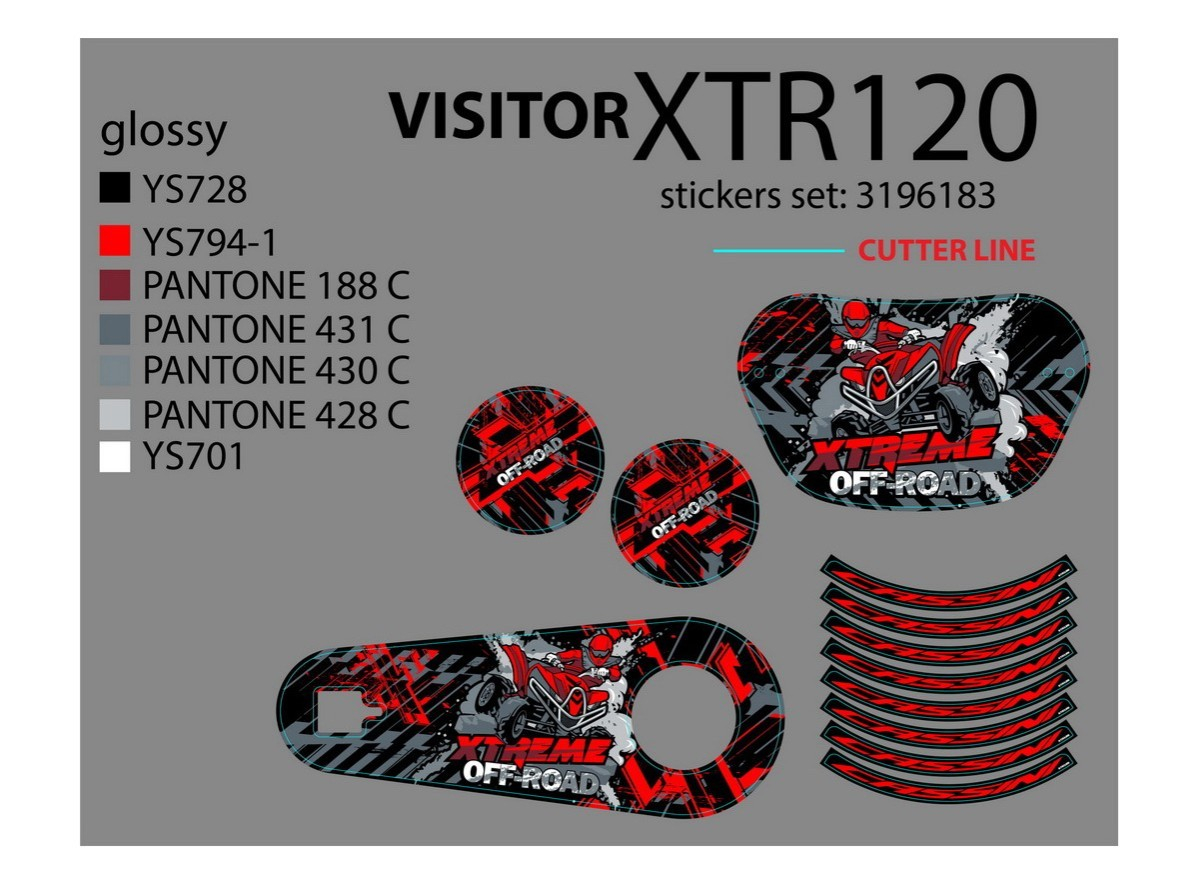 NAL.P.VEN XTR120 EXTREME 12 SET NALEPNICA 2020