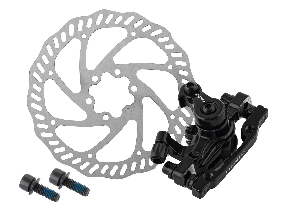 Disk kočnica prednja radius mehanička crna set sa diskom