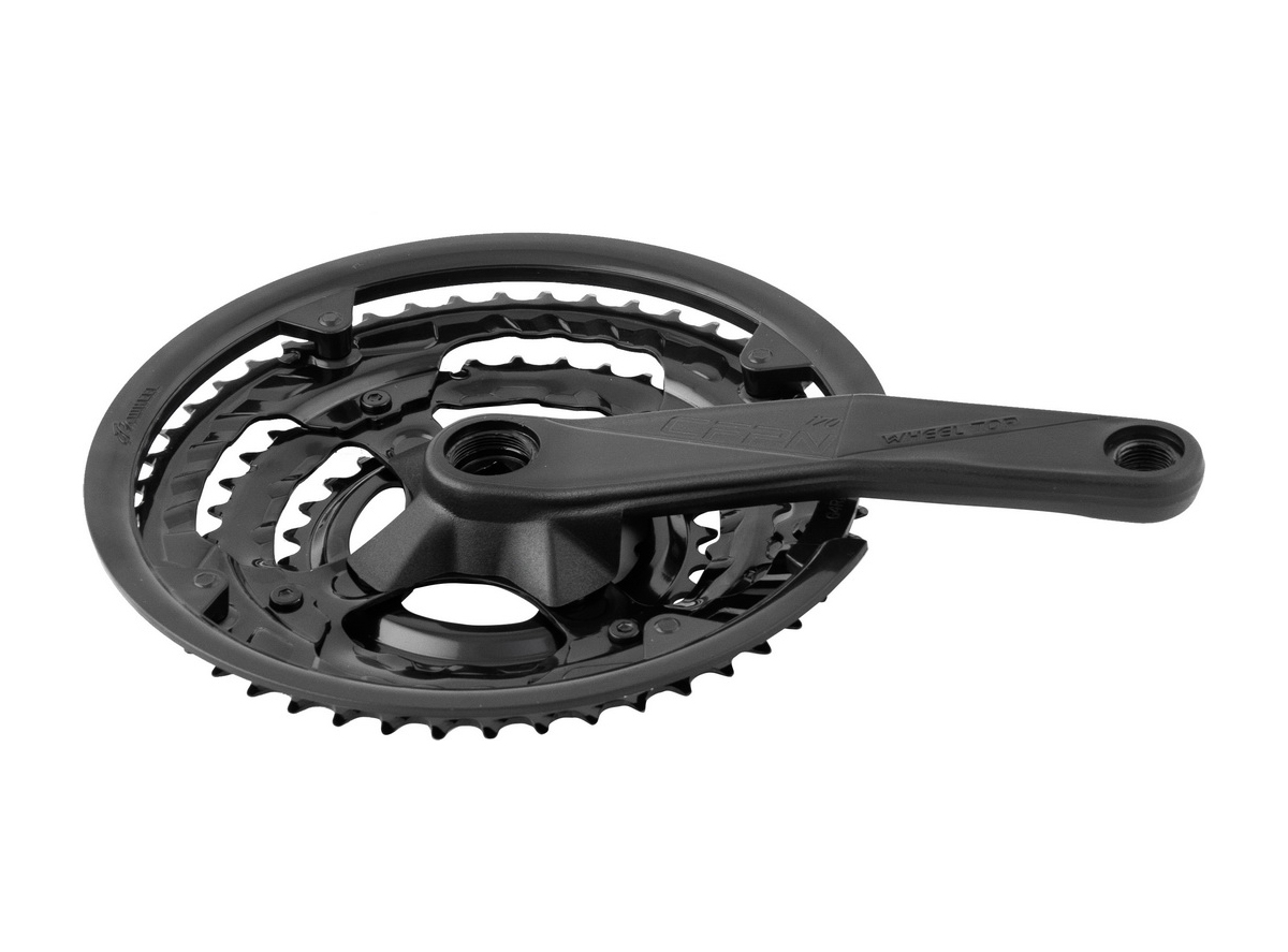 SREDNJI POGON MTB CRNI 28/38/48T WHEELTOP