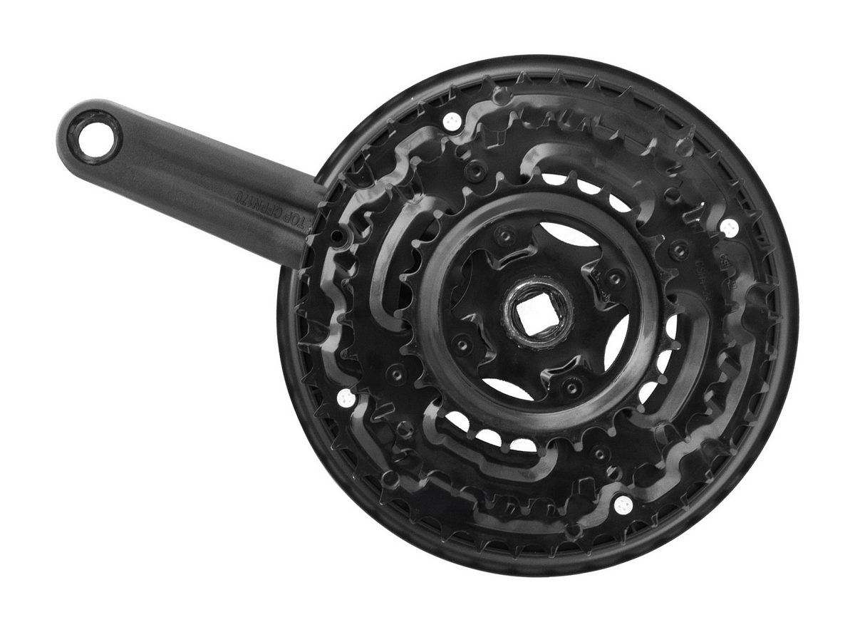 SREDNJI POGON MTB CRNI 42/34/24 T WHEELTOP