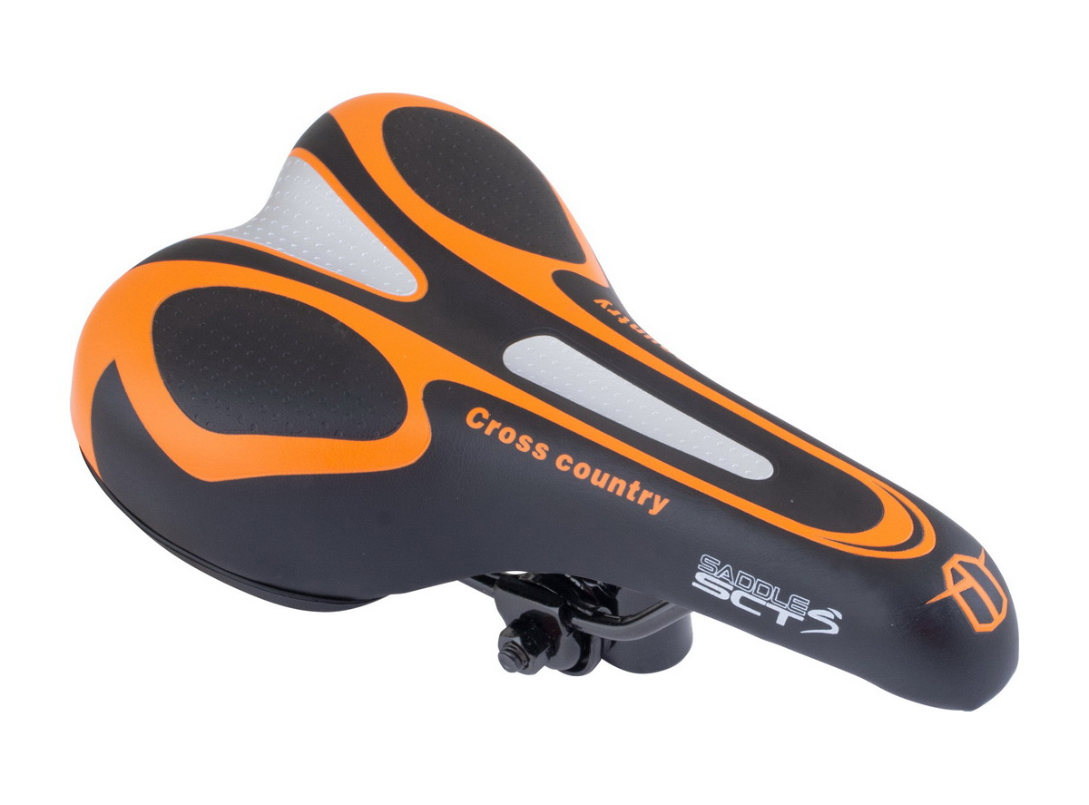 Sedlo mtb narandžasto crno cross country
