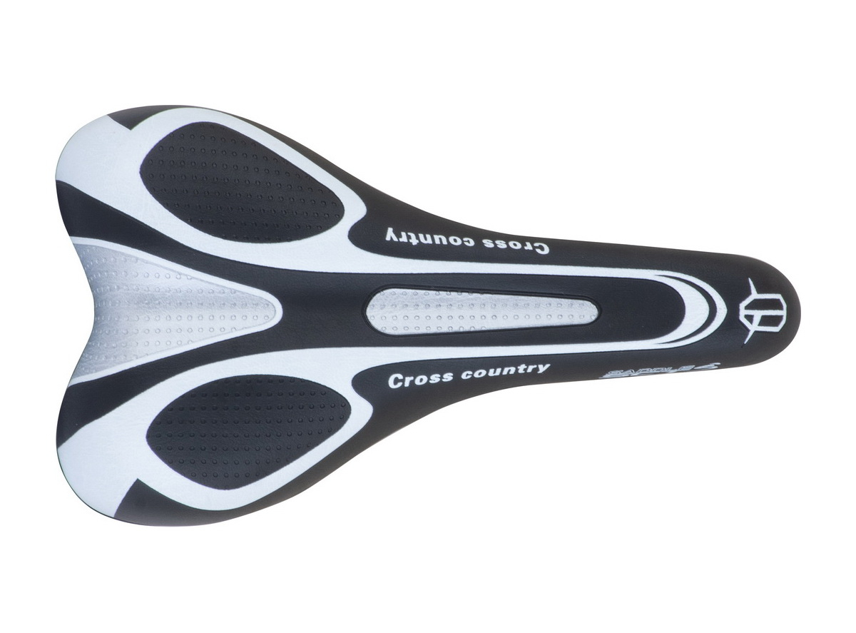 Sedlo mtb belo crno cross country