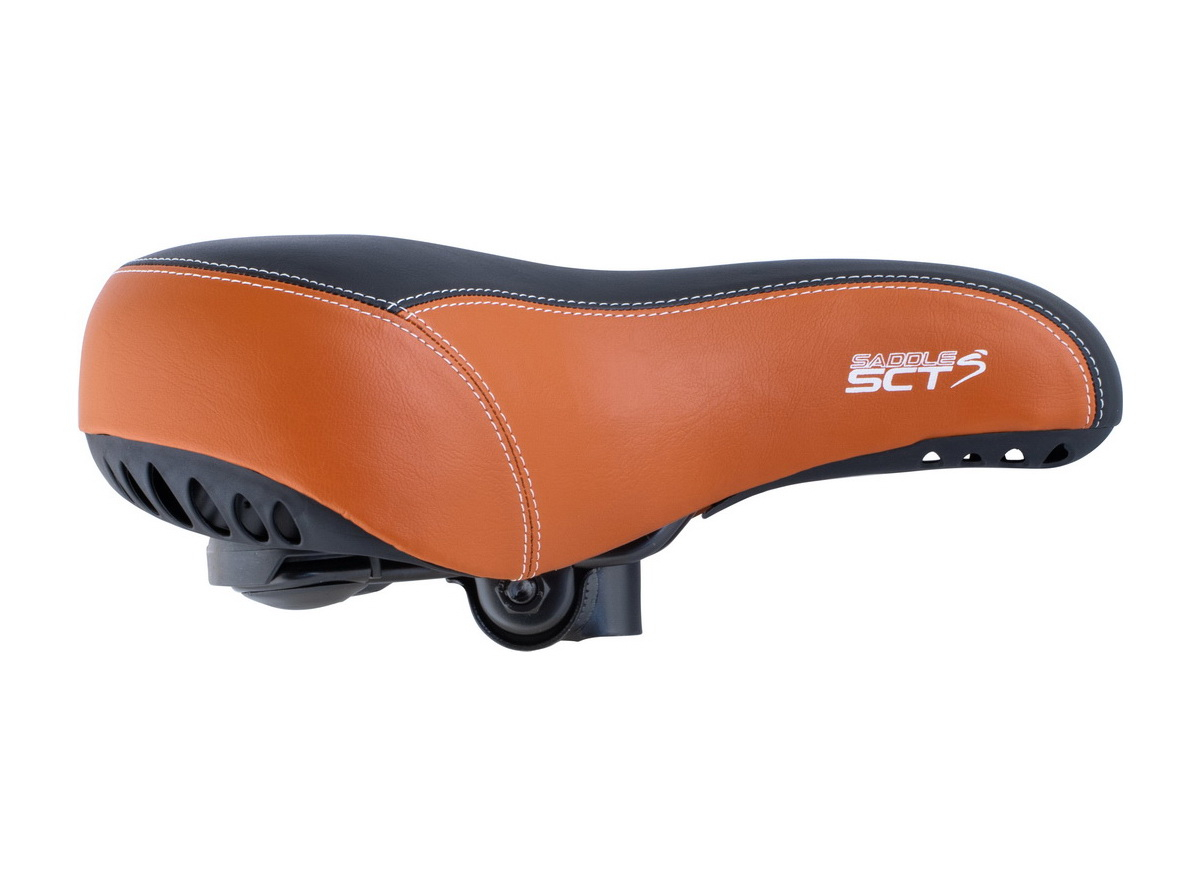 Sedlo city comfort braon crno retro