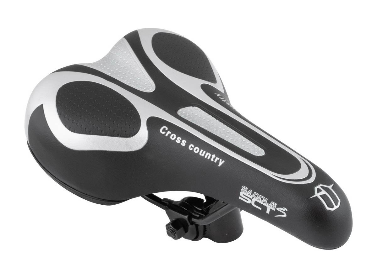 Sedlo mtb sivo crno cross country