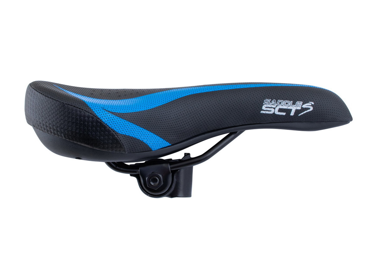 Sedlo mtb crno plavo carbon high end 270x155mm