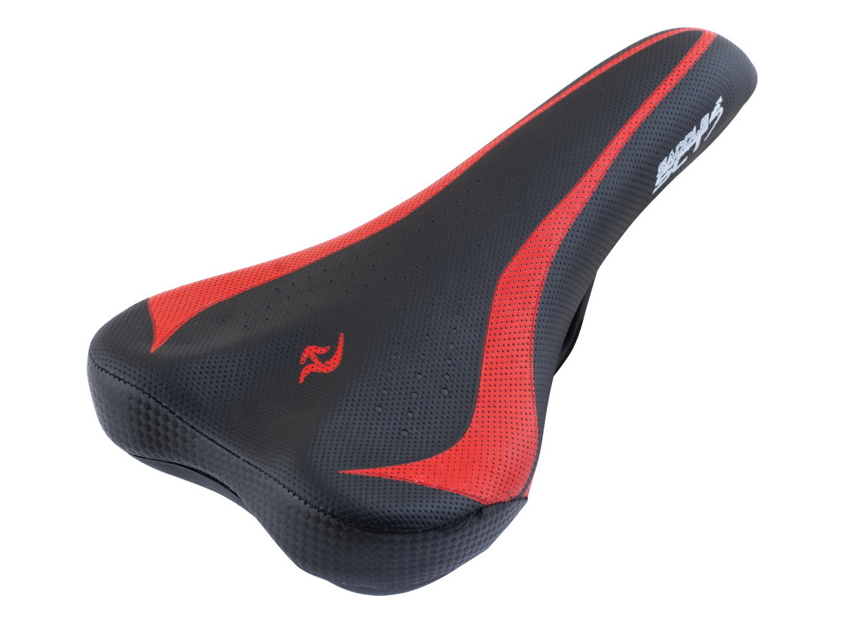 Sedlo mtb crno crveno carbon high end 270x155mm