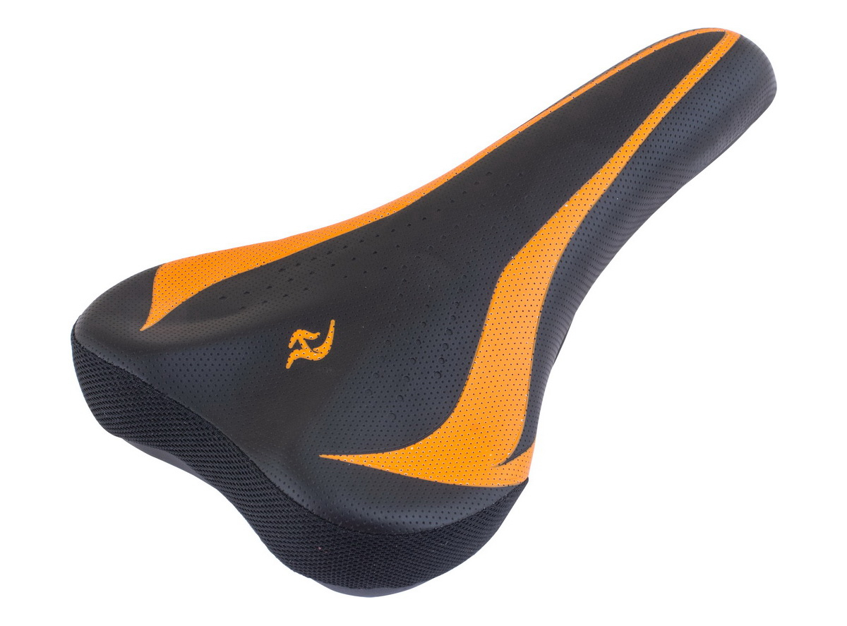 Sedlo mtb crno narandžasto carbon high end 270x155mm