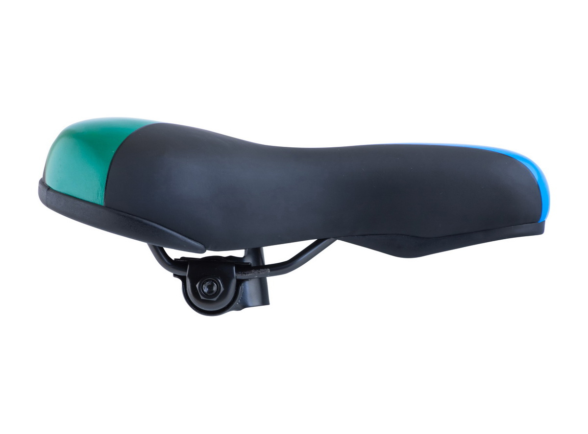 Sedlo mtb stip crno plavo zeleno