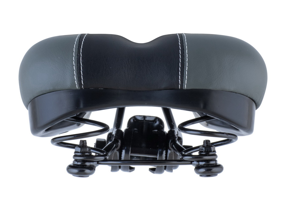 Sedlo mtb-city comfort sa oprugama crno sivo