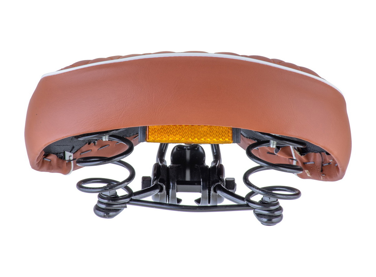 Sedlo comfort step dupla opruga braon