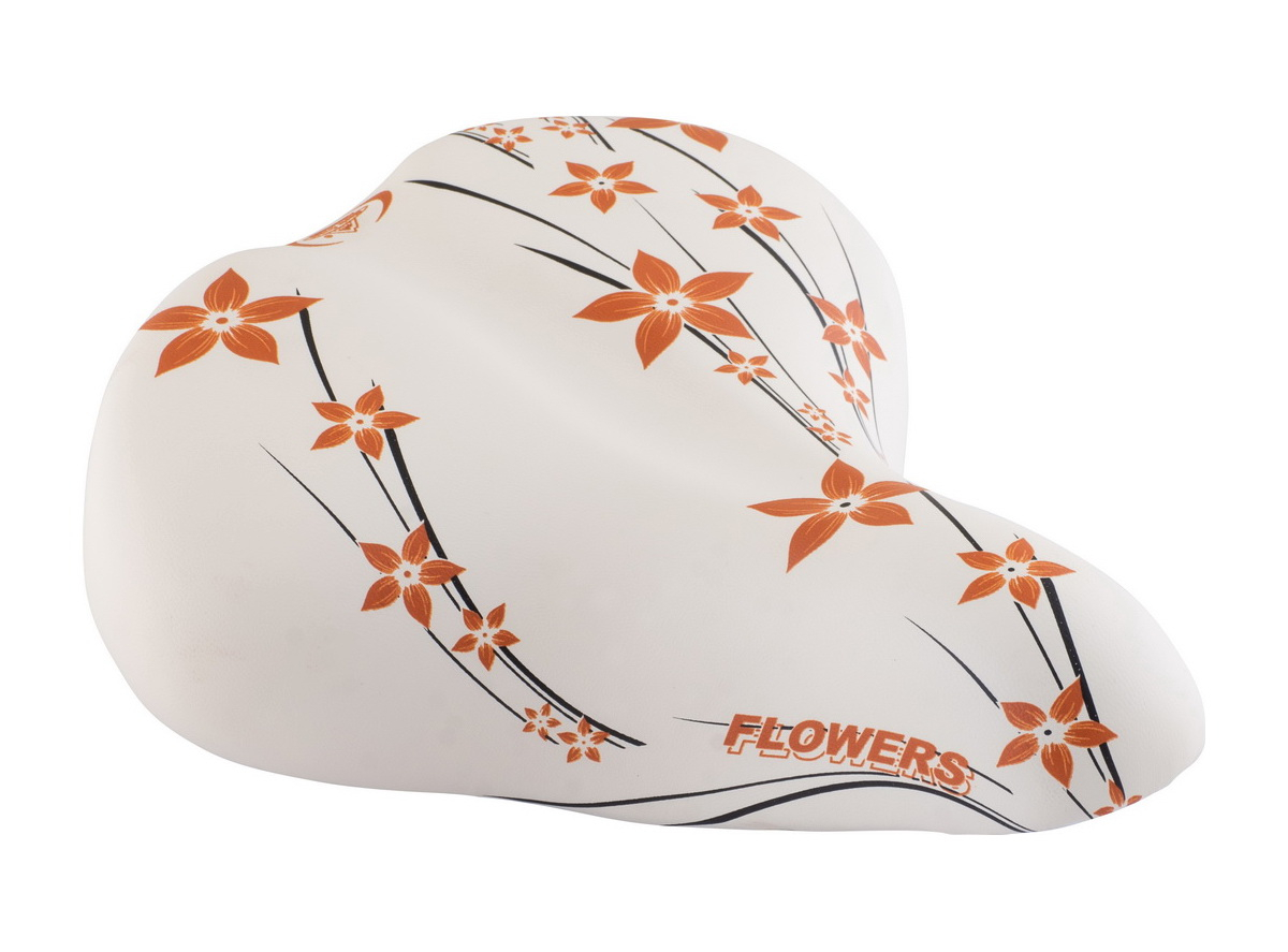 Sedlo happy flowers city komfort sa oprugama krem med boja (art.cr 061)