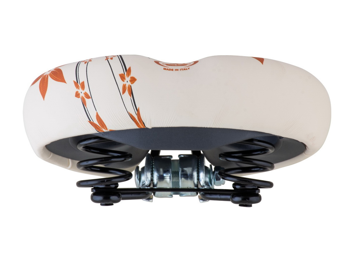 Sedlo happy flowers city komfort sa oprugama krem med boja (art.cr 061)