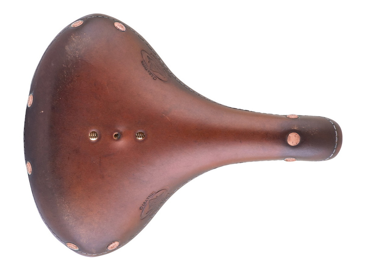 Sedlo mtb old frontier classic kožna sa nitnama crno (art.1960)