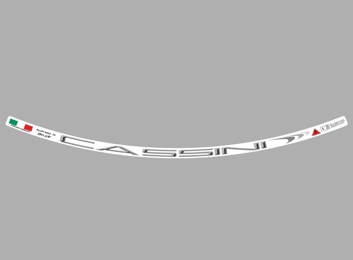 NAL.P.VEN CASSINI ZA OBRUC 28x1.3/8" BELE BOJE ZA V-1 PROFIL 2024