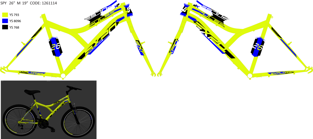 SPY262MTVVB/24AK6W6/M19" F.RAM KINA ZA  EXPLORER LEGION