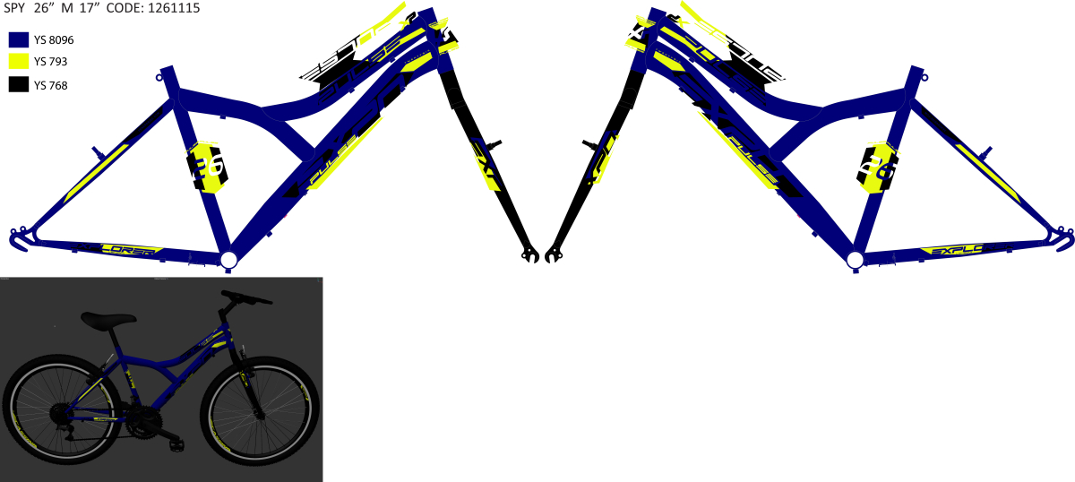 SPY262MTVVB/24AK3W3/S17" F.RAM KINA ZA  EXPLORER LEGION