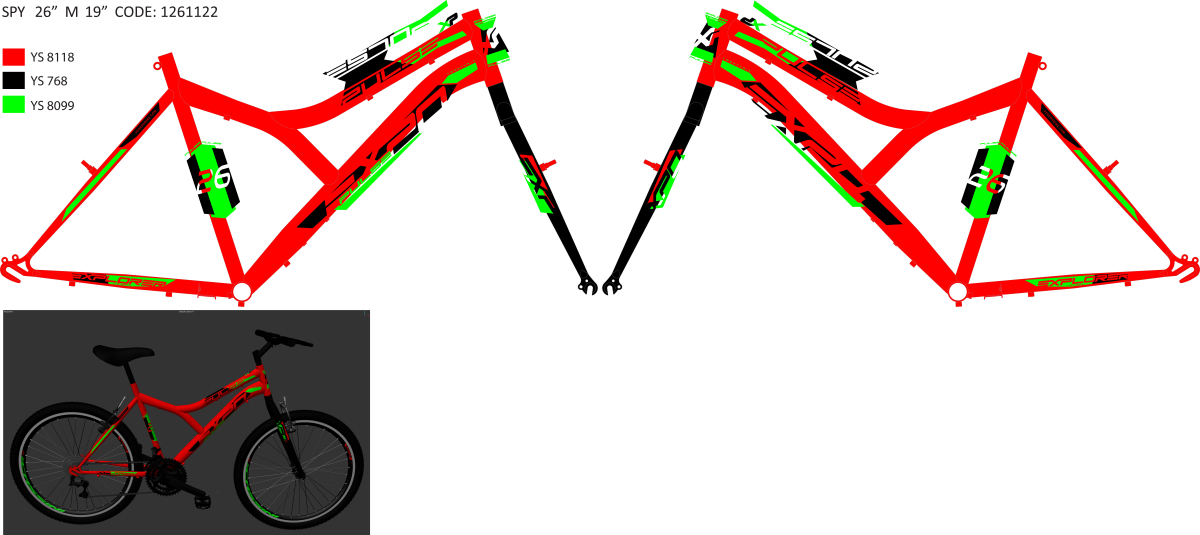 SPY262UTVVB/24AK7W5/M19" F.RAM KINA ZA  EXPLORER LEGION