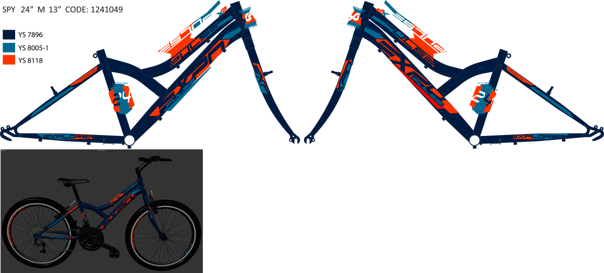 SPY242MTVVB/24AK5W3/XS13" F.RAM KINA ZA  EXPLORER LEGION