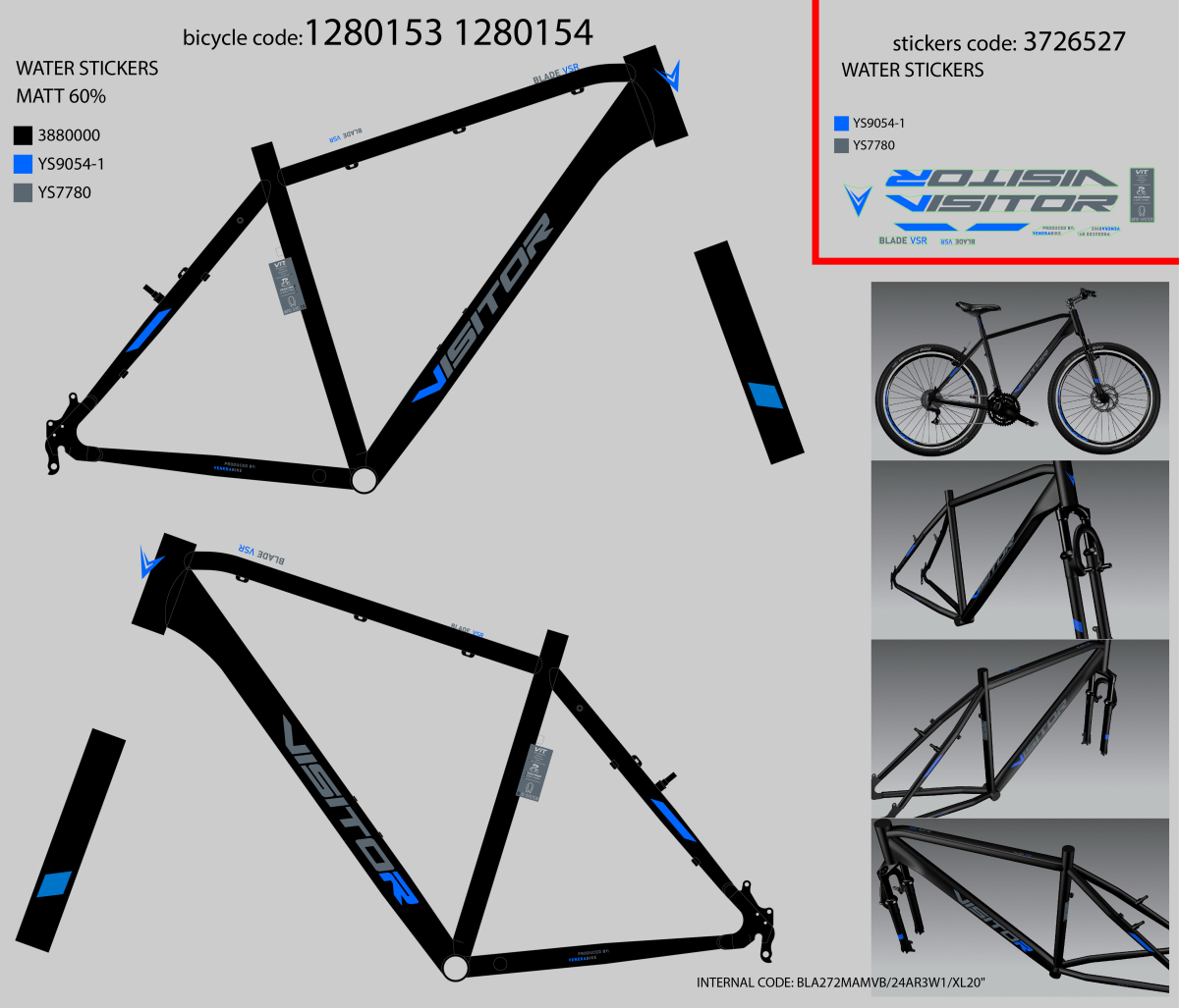 BLA272MAMVB/24AR3W1/XL20" F.RAM CASSINI ZA  VISITOR BLADE