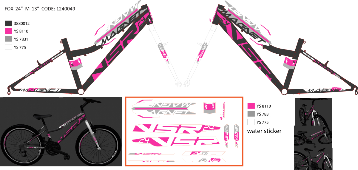 F.VILA ZA RAM FOX242ZTVVB/24AK9W10/XS24"-3172442  2024 ##