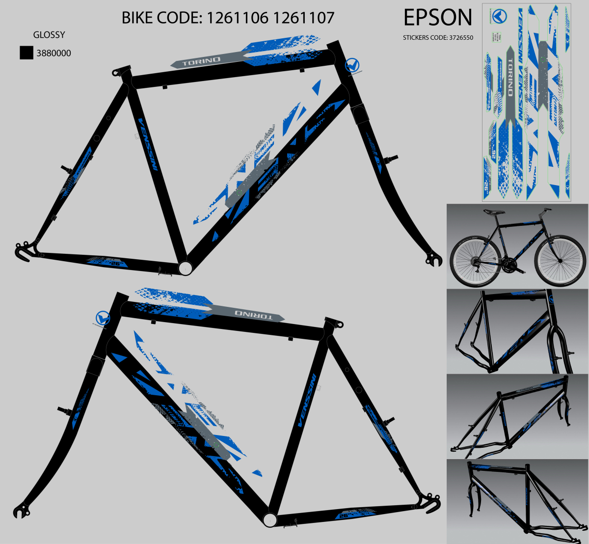 TOR262MTVVB/24AR3P1/XL22" F.RAM CASSINI ZA  VENSSINI TORINO