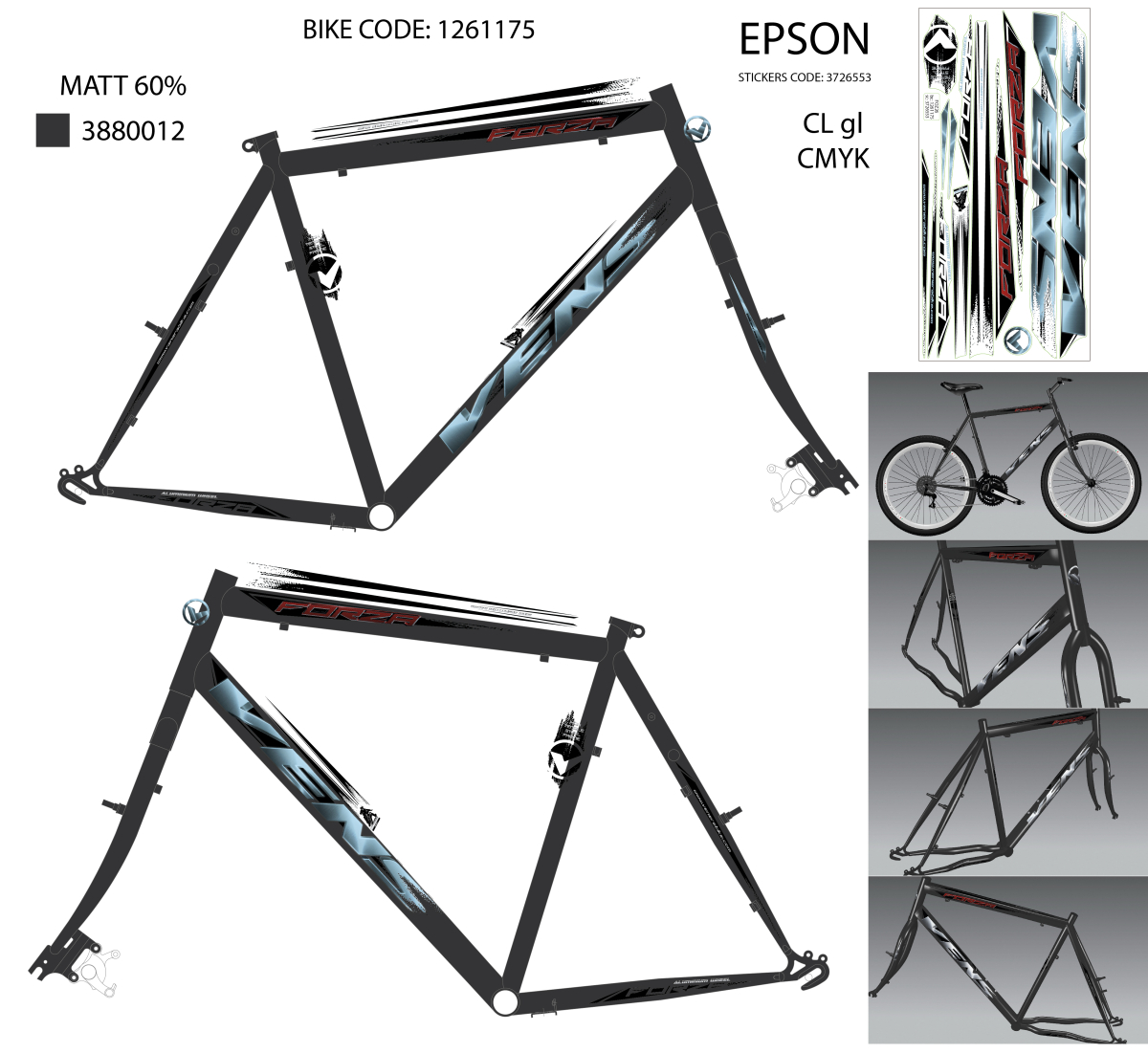 FOZ262MTVVB/24AR2P10/XL22" F.RAM CASSINI ZA  VENSSINI FORZA