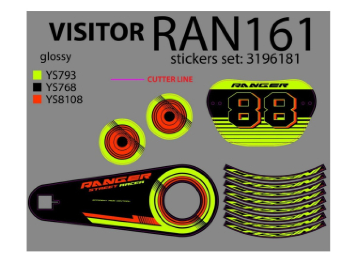 NAL.P.VEN RAN161 STREET RACER 16" SET NALEPNICA 2026 CASSINI STR 3196181