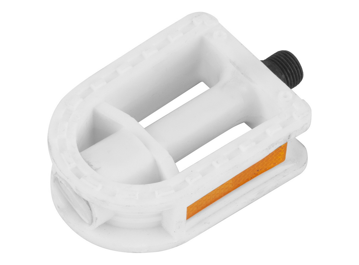 Pedala dečja pvc bela bez ležaja 9/16” širi navoj 92 x 55 mm