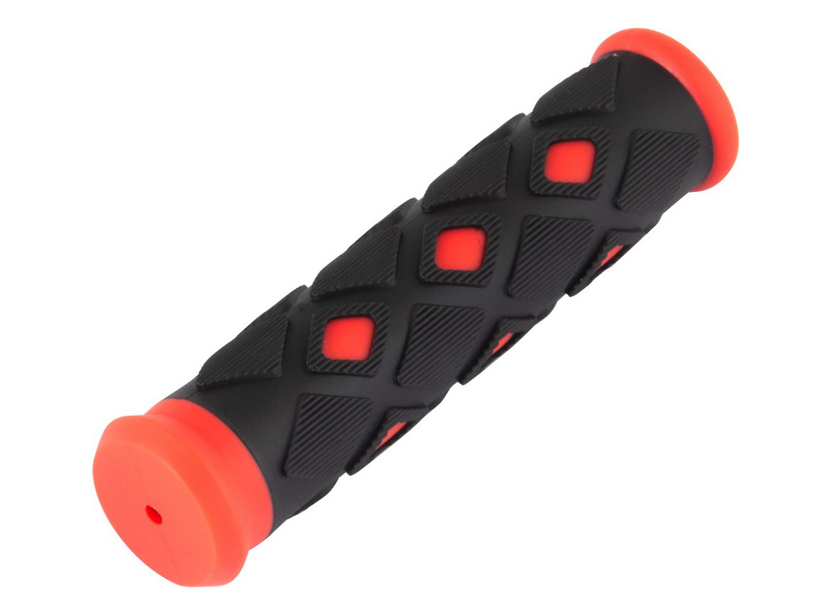 Ručke crno crvene l=122 mm duže