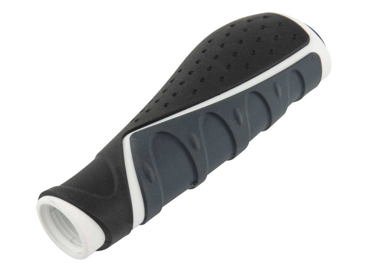 Ručke volana velo crno bele trek l130 mm