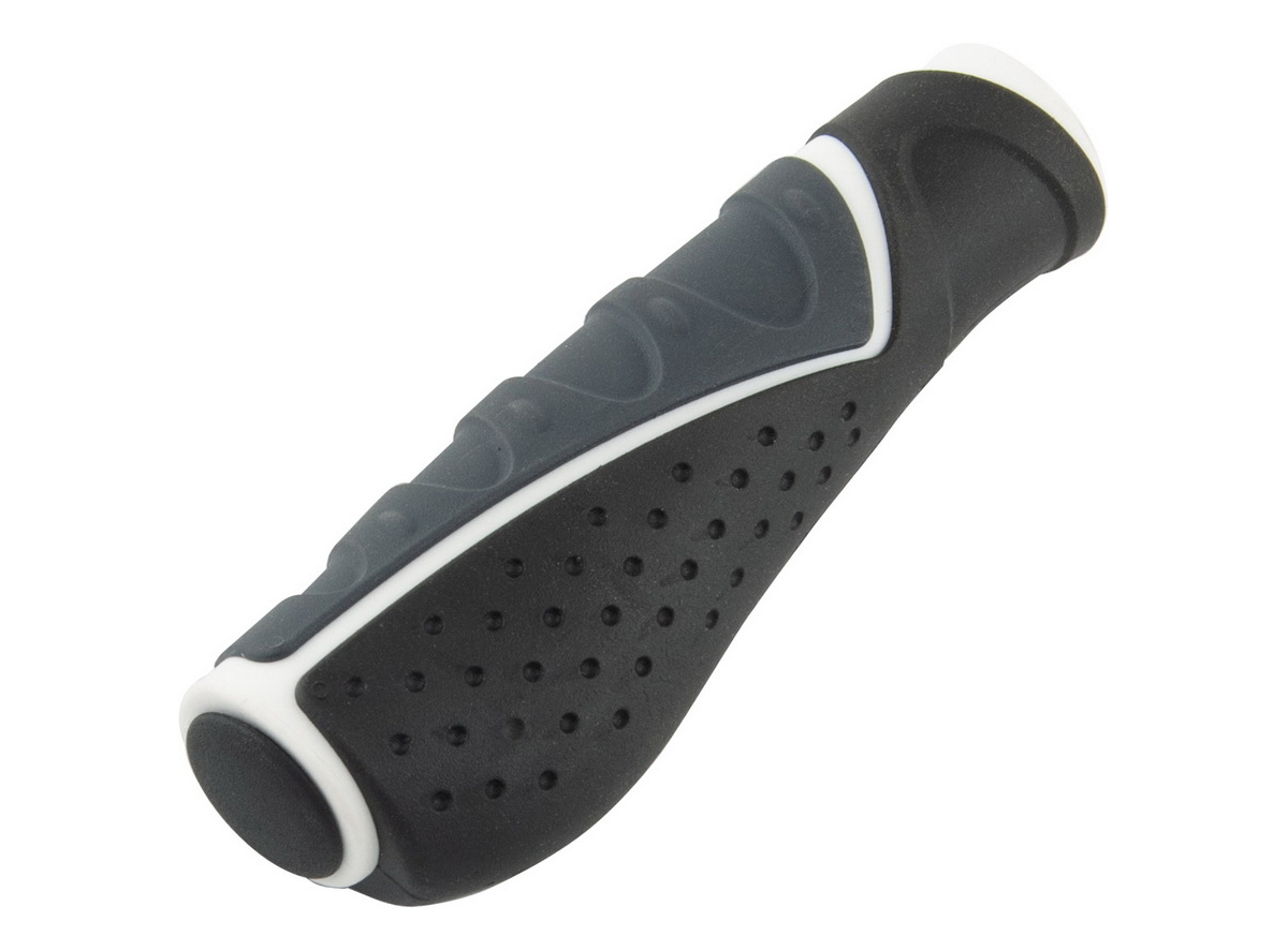 Ručke volana velo crno bele trek l130 mm