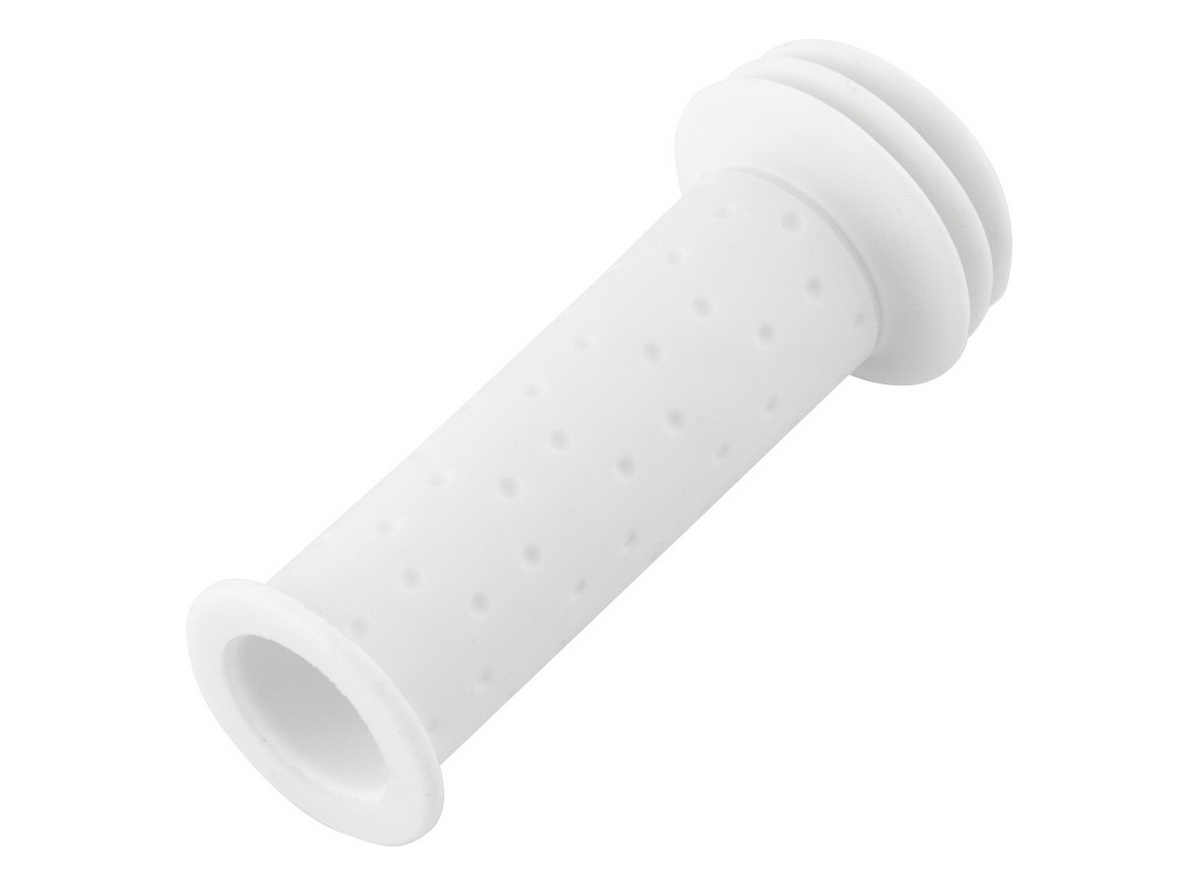 Ručke za dečije bicikle bele boje sa sigurnosnim krajevima