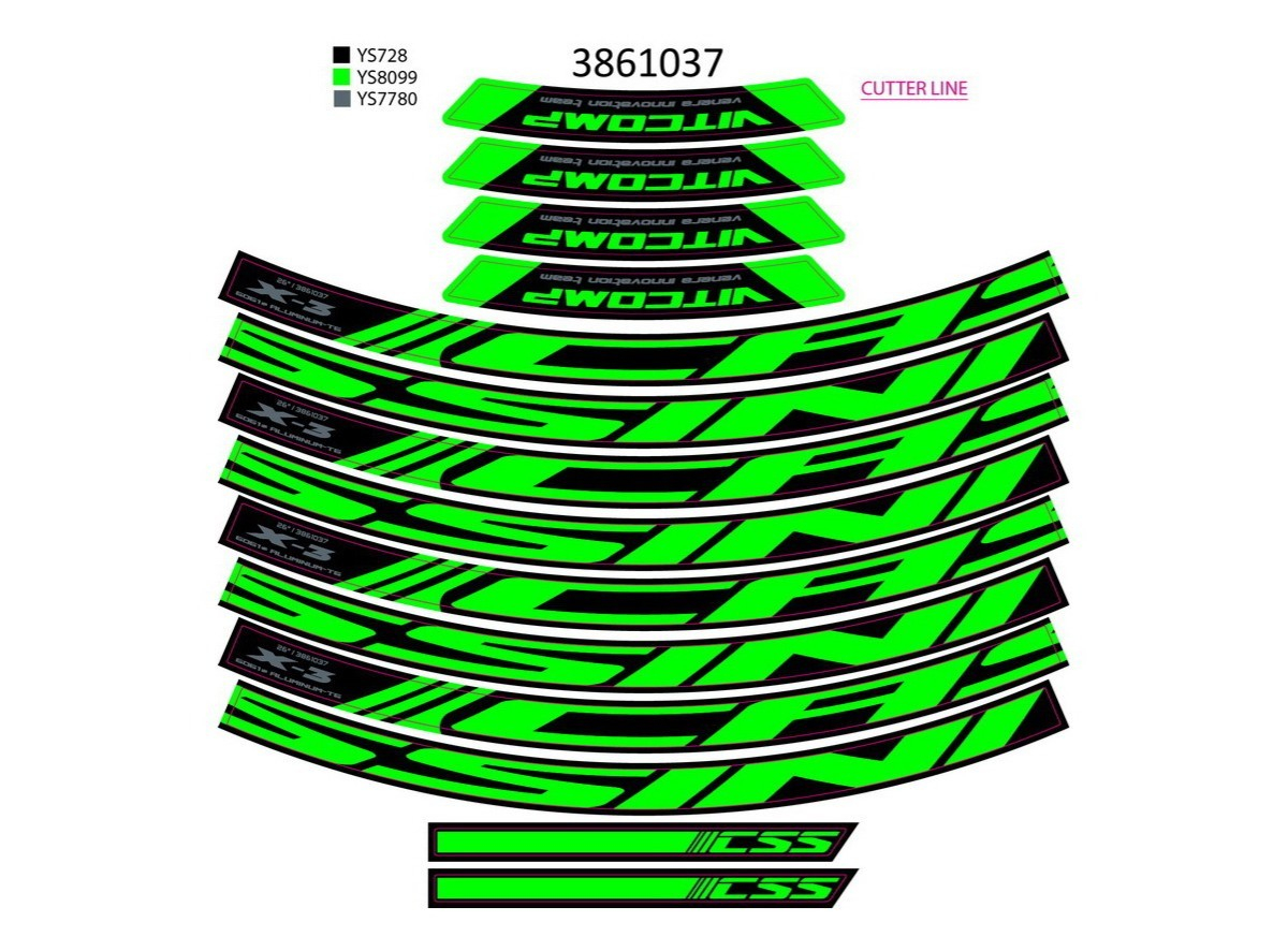 NAL.P.KIN t+g 26x3.m neon zelene ys8099 2021 !